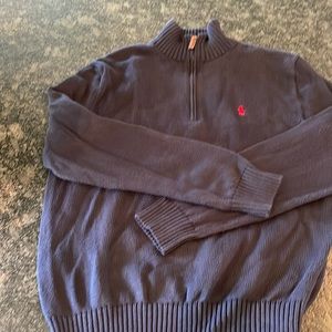 Men’s polo brand quarter zip navy Medium